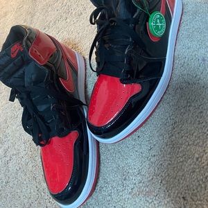 Jordan Retro 1 OG Bred 12 patent leather Hi  Nike 55508-063